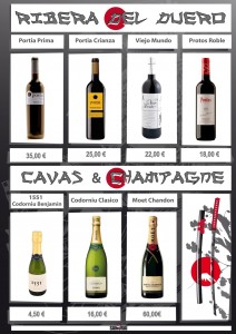 Vinos Ribera del Duero - Cavas y Champagne